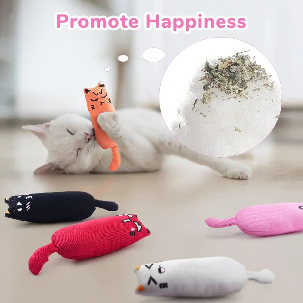 5-Pack Bite-Resistant Catnip Toys